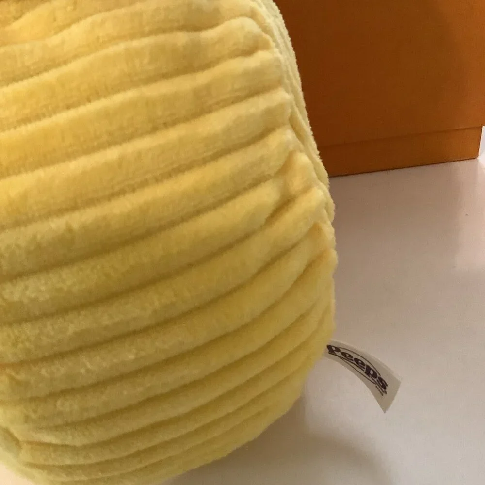 PEEPS Brand Giant Ribbed Soft Plushie Yellow Peeps 16 Inches. New With Tags